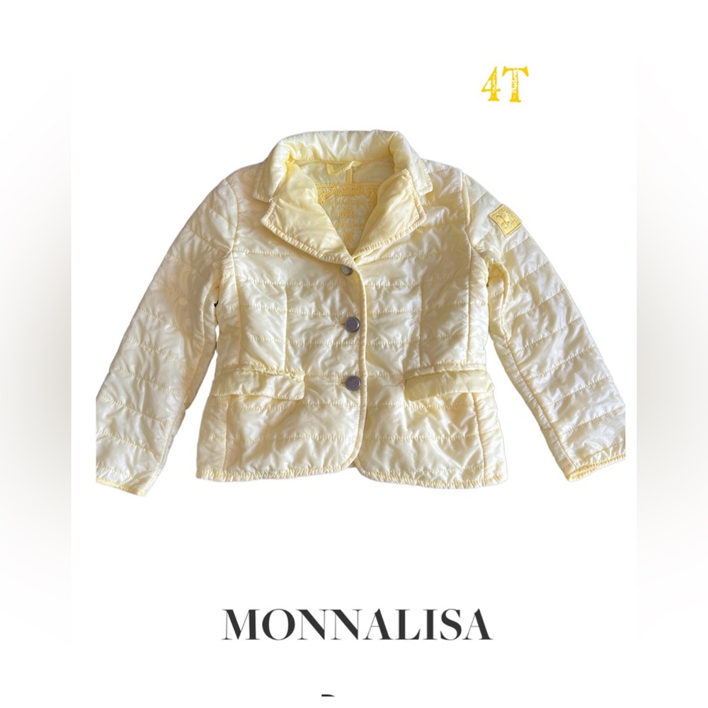 Monnalisa sz 4t girls light weight quilted jacket